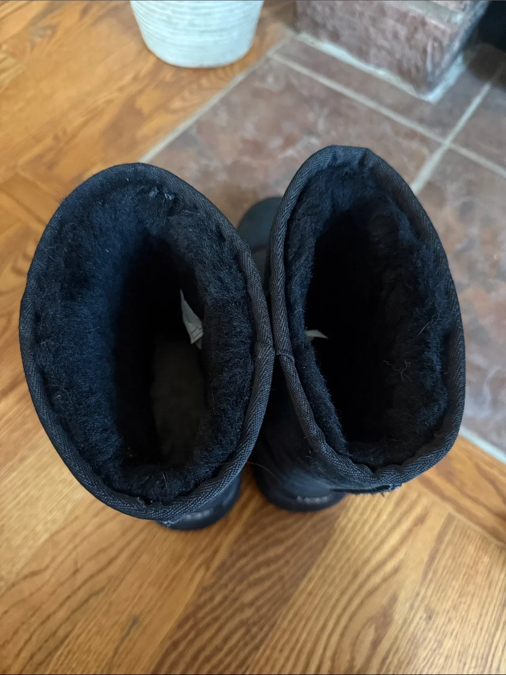 Barely Worn UGG Short Black Suede Classic Boots